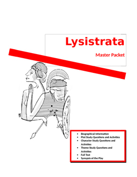 Preview of Aristophanes ~ Lysistrata MASTER PACKET (62 pages)