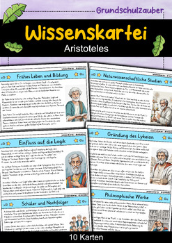 Preview of Aristoteles - Wissenskartei - Berühmte Persönlichkeiten (German)