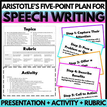 Preview of Aristotle's Speech Writing for Communication Skills + Public Speaking