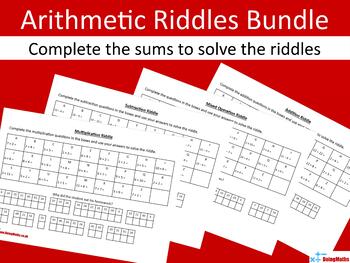 Preview of Arithmetic Codebreaker Riddles Bundle - Add, Subtract, Multiply and Divide