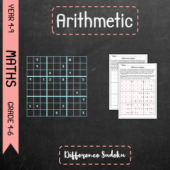 Preview of Arithmetic - Difference Sudoku