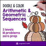 Arithmetic & Geometric Sequences | Doodle Math: Twist Colo
