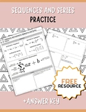 Arithmetic/Geometric Sequences and Series Practice