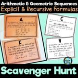Arithmetic & Geometric Sequences w/Explicit & Recursive Fo