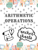 Arithmetic Operations Anchor Chart Bundle