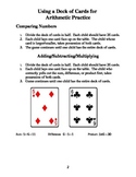 Arithmetic Practice with a Deck of Cards