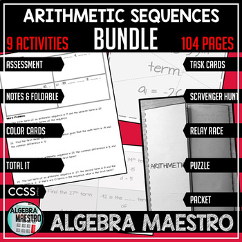 Preview of Arithmetic Sequence Bundle