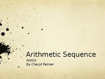 Preview of Arithmetic Sequence Notes