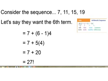 Preview of Arithmetic Sequences