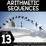 Arithmetic Sequences - Algebra Math Workshop Math Station 