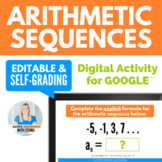 Arithmetic Sequences Digital Activity for Google™