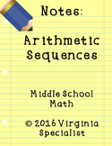 Arithmetic Sequences Guided Notes