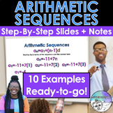 Arithmetic Sequences Lesson with Notes | Algebra 2