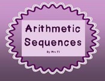 Preview of Sequences and Series Unit - Arithmetic Sequences - Notes (flap book)