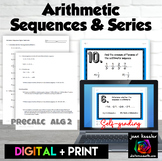 Arithmetic Sequences & Series Digital plus PRINT Assignment