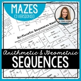 Arithmetic Sequences and Geometric Sequences | Mazes