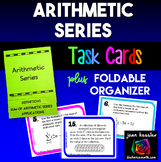 Arithmetic Series Task Cards and Foldable