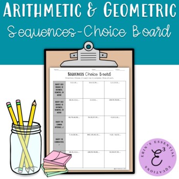 Preview of Arithmetic and Geometric Sequences