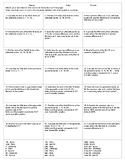 Arithmetic and Geometric Sequences Review Coloring Activity