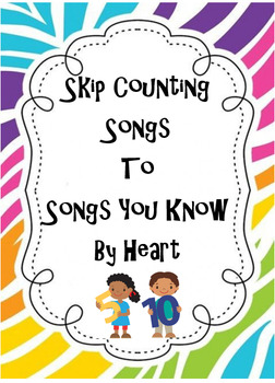 Preview of Skip Counting/Multiplication Songs with Posters & MP3s!!