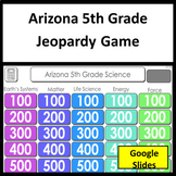 Arizona 5th Grade Science Review Jeopardy Game and AzSci T