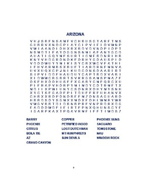 Arizona Crossword and Wordsearch Puzzles Download by Breanna Schott