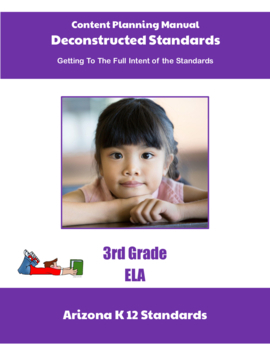 Preview of Arizona Deconstructed Standards Content Planning Manual 3rd Grade ELA