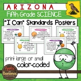 Arizona "I Can" Fifth Grade Science Standards Posters