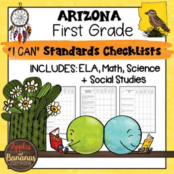 Preview of Arizona I Can Standards Checklists First Grade