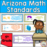 Arizona Math Standards Posters for 5th Grade