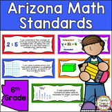 Arizona Math Standards Posters for 6th Grade