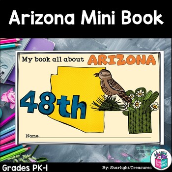 Preview of Arizona Mini Book for Early Readers - A State Study