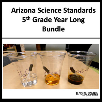 Preview of 5th Grade Science Full Year Arizona Science and AzSci Test Prep