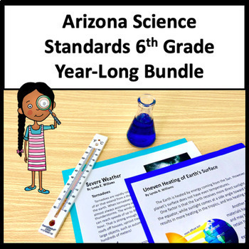 Preview of 6th Grade Science Arizona Science Standards Full Year Science Lessons and Labs