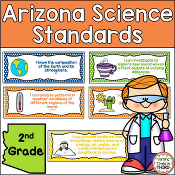 Arizona Science Standards Posters for 2nd Grade by Terrific Times in Third