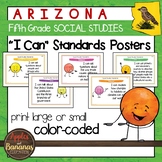 Arizona Social Studies - "I Can" Fifth Grade Standards Posters