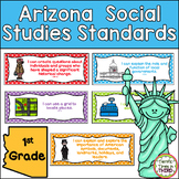 Arizona Social Studies Standards Posters for 1st Grade