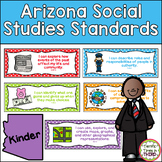 Arizona Social Studies Standards Posters for Kindergarten