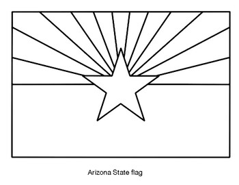 Arizona State Flag Blank by Northeast Education | TPT