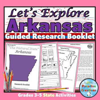 Preview of Arkansas State History Research Project Booklet