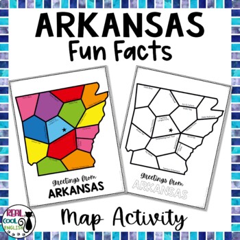 Preview of Arkansas Map Activity | Fun State Facts