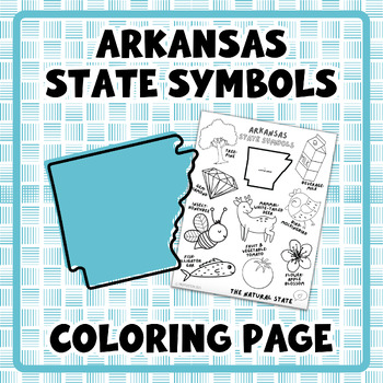 Arkansas State Symbols | Coloring Page | State Unit | Social Studies ...