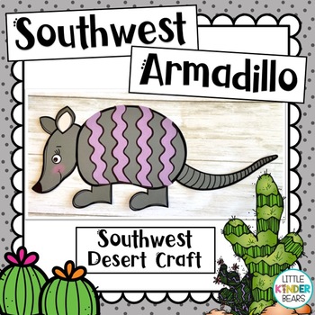 Preview of Armadillo | Southwest Desert |  Craft