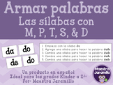 Armar palabras con sílabas - M, P, T, S & D