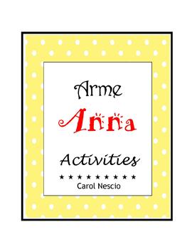 Preview of Arme Anna Activities ~ Vocab + Crossword + Word Search + Choice Board + Quizzes