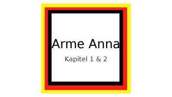 Preview of Arme Anna Kapitel 1 & 2 Vocabulary PowerPoint