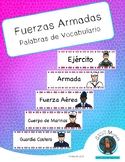 Armed Forces -Vocabulary Words in Spanish- Fuerzas Armadas