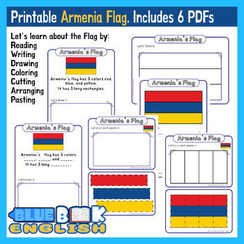 Preview of Armenia Flag Activity | Armenian Flag Craft Differentiated (6 Pages)