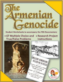 Preview of Armenian Genocide Student Viewing Worksheets: PDF