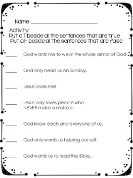 Armor Of God by Wheels on the Bus Preschool Learning | TpT